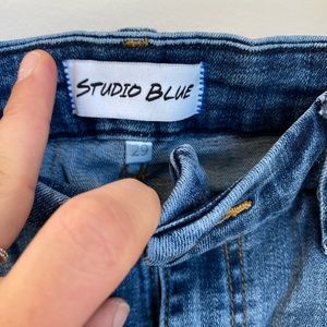 Studio Blue medium wash distressed jeans
